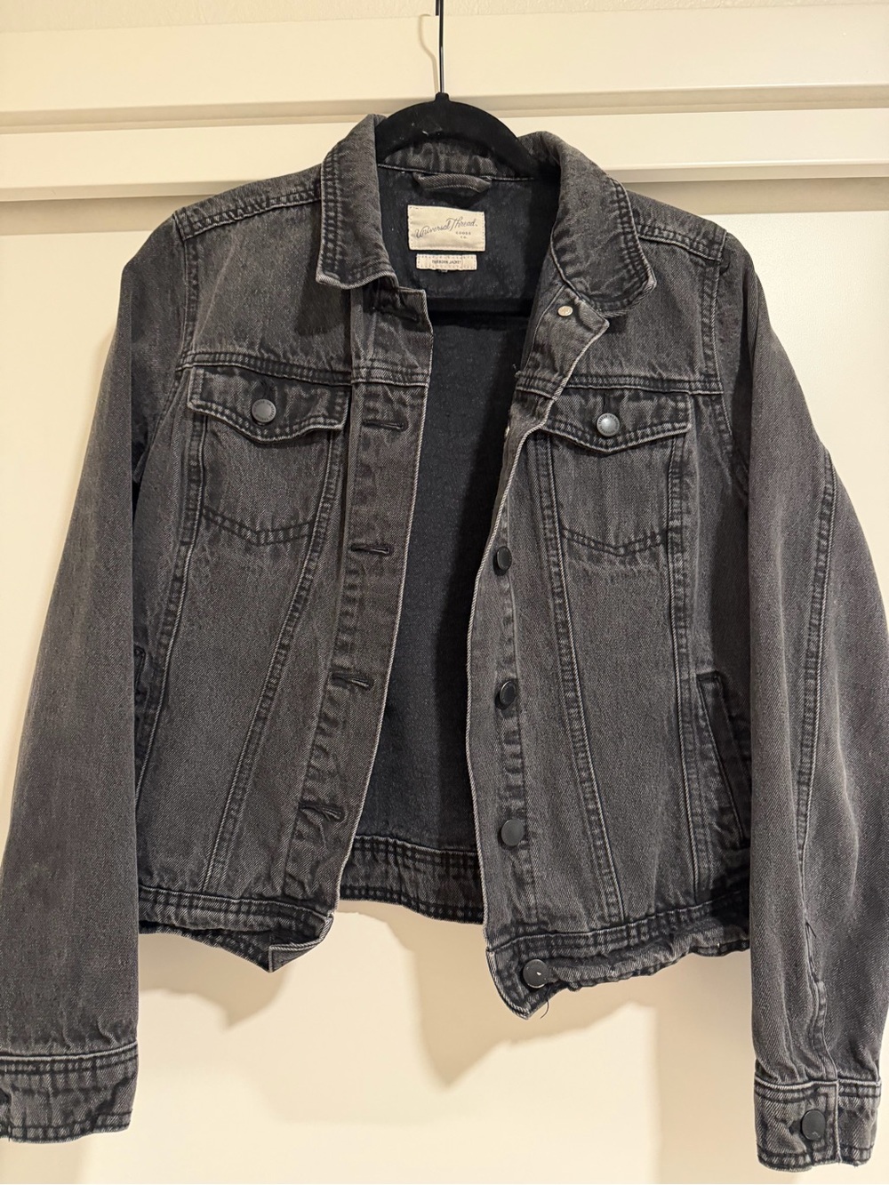 Universal Thread Black Washed Denim Jacket